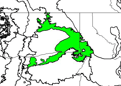 Palouse grasslands map