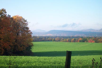 Orwell, Vermont looking towards Adirondack Mountains