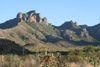 View of Chisos Mountains from Chihuahuan desert