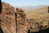 View of Chihuahuan desert from the Chisos Mountains