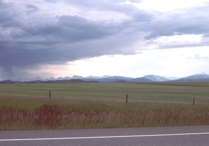 prairie near front range of Alberta