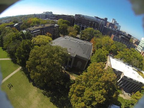 aerial photos of Peabody campus